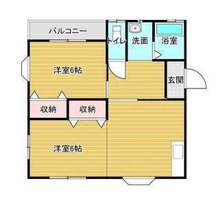 東松山ハイツA【2階】の間取り