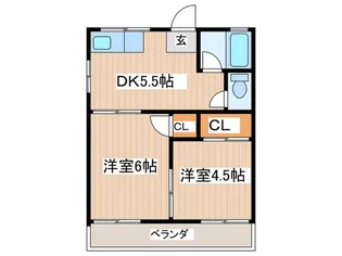 マロン・ハイツ【2階】の間取り
