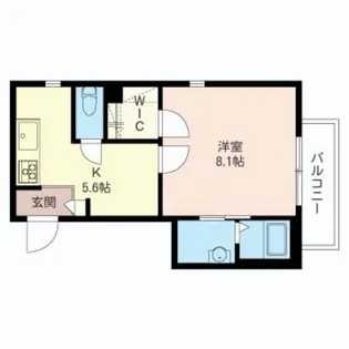 フラグシップ余丁町【3階】の間取り