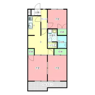 シャトレロキシアンB棟【1階】の間取り
