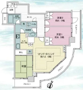 グランタワー調布国領【23階】の間取り