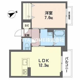 ヴィーエ【3階】の間取り