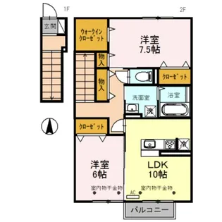 ボナールみなみ【2階】の間取り