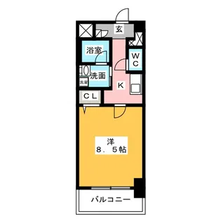 The First One金山【2階】の間取り