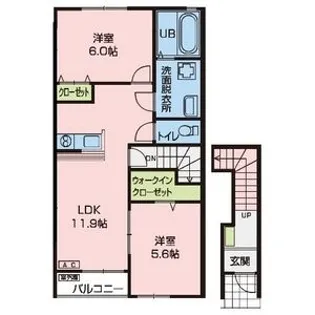 NJ三島町I【2階】の間取り