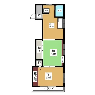 石鐘マンション【3階】の間取り