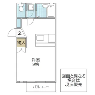 西古内ハイツ B棟【2階】の間取り