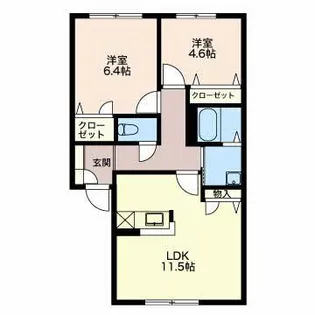 パストラルキノシタII【1階】の間取り