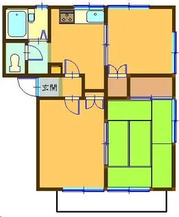 ハイツ新井【2階】の間取り