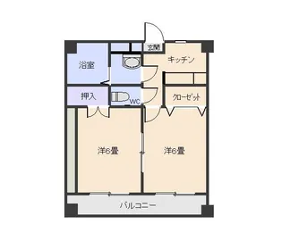 オーガスタ【5階】の間取り