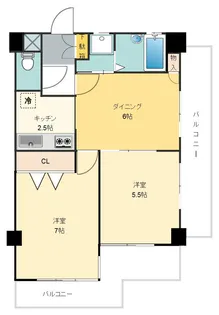 朝日プラザ旗の台【3階】の間取り
