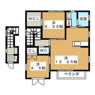 ブルーコート B棟【2階】の間取り