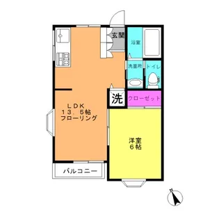 グリーンハイツ【1階】の間取り