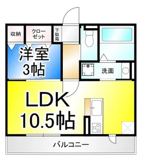 レセンテ ノワ【2階】の間取り