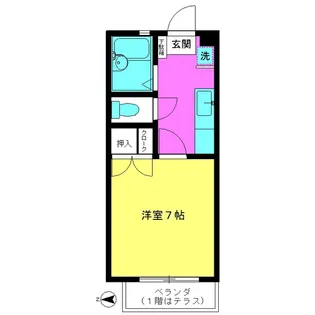 レジデンシア・ラ・コリーナ【1階】の間取り