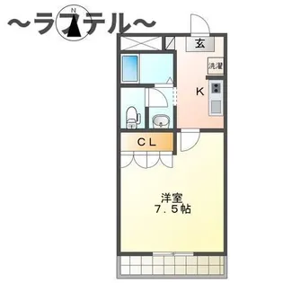 アイリスハイム【2階】の間取り