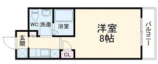 グランドパレス西院 西館【3階】の間取り