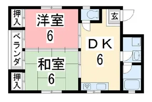 モアイマンション【2階】の間取り