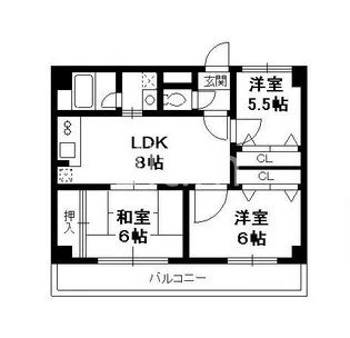 MOグロリーエイト【5階】の間取り
