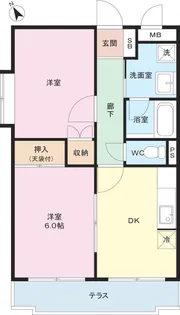 エスタシオン渋谷【1階】の間取り