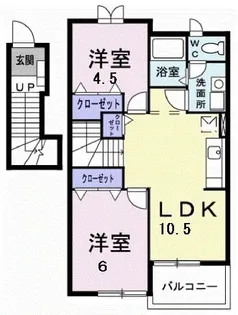 サン・クレスタ【2階】の間取り