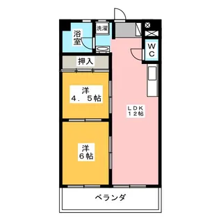 青木ビル【4階】の間取り
