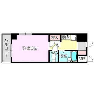 シャネル新大阪【7階】の間取り