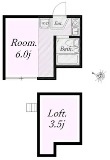 ユナイト生麦ウエストウイング【2階】の間取り