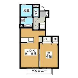 アネーロ【1階】の間取り