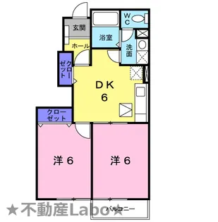 ラス・ティック【1階】の間取り