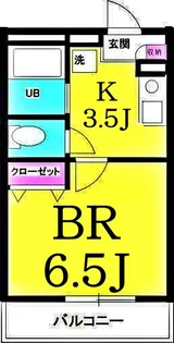 サザンフロント横浜伊勢町【1階】の間取り