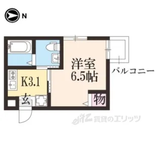 オリエント五条坂【4階】の間取り
