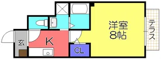 エストゥディオ24【1階】の間取り