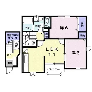 エスポワール横田【2階】の間取り