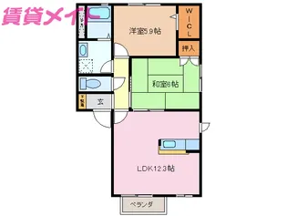 ザ・ミレニアム B棟【1階】の間取り