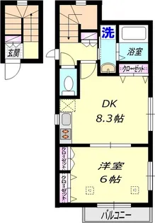 フローレンス町屋【3階】の間取り
