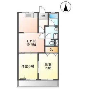 ジードルング山手【4階】の間取り
