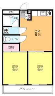 カサブランカI【2階】の間取り