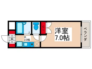 レジディア浦安【5階】の間取り