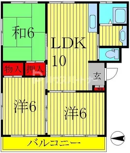 第三関東マンション【4階】の間取り