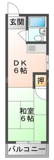 コーポ田中【5階】の間取り