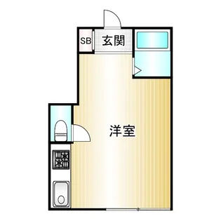 共学国際交流会館 長崎寮【1階】の間取り