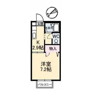 グレイスK【1階】の間取り