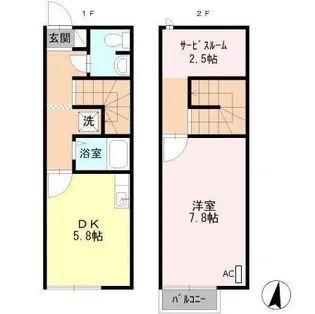 ほたるの里 槇 E棟の間取り