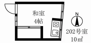 丸山アパート【2階】の間取り
