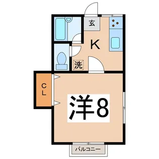 (仮)川田町アパート【1階】の間取り