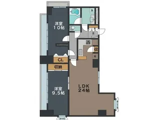 M6BLDG【10階】の間取り