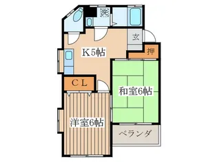 エメラルドフォ-【2階】の間取り