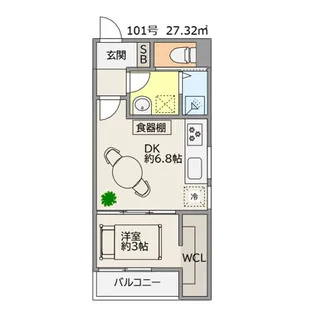 TRIOVE JR久留米アクシス【1階】の間取り