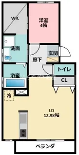 ル・リオン芳川【3階】の間取り